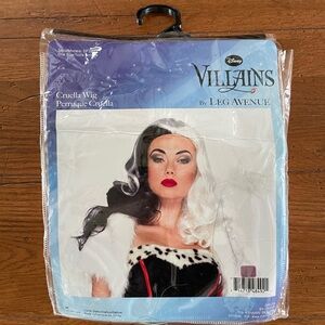 Leg Avenue Disney Villains Black and White Cruella Wig - Adult Size